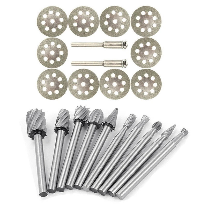 1/8" Grinding Mandrel Cutting Carving Burr Set Engraving Metalworking Tool
