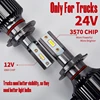 2PCS 24V Led Bulb For Trucks H4 H7 H1 H3 6000K 12000LM Low Beam High Beam Super Bright Led Headlight Truck Light Only For 24V ► Photo 2/6