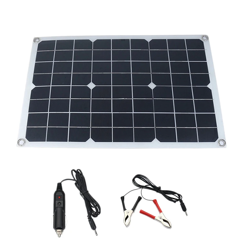 Hot 50W Solar Panel 12V/5V USB Regulator for Car Yacht RV Lights Charge | Электроника