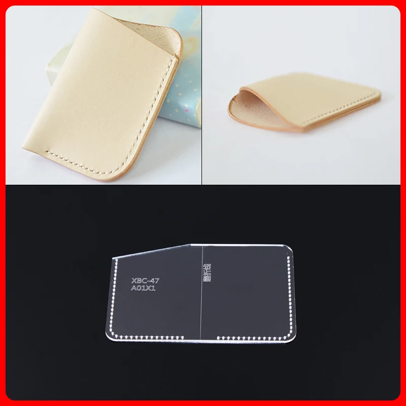 1 set DIY Acrylic plexiglass drawing card bag zero wallet manual leather plate making tool template | Дом и сад