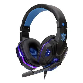 

Gaming Headsets Big Headphones with Light Mic Stereo Earphones Deep Bass For PS4 Switch Laptop Gamer