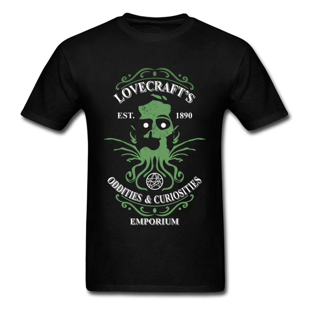 Lovecrafts топы Cthulhu футболки графическая футболка Мужская одежда хлопковая с