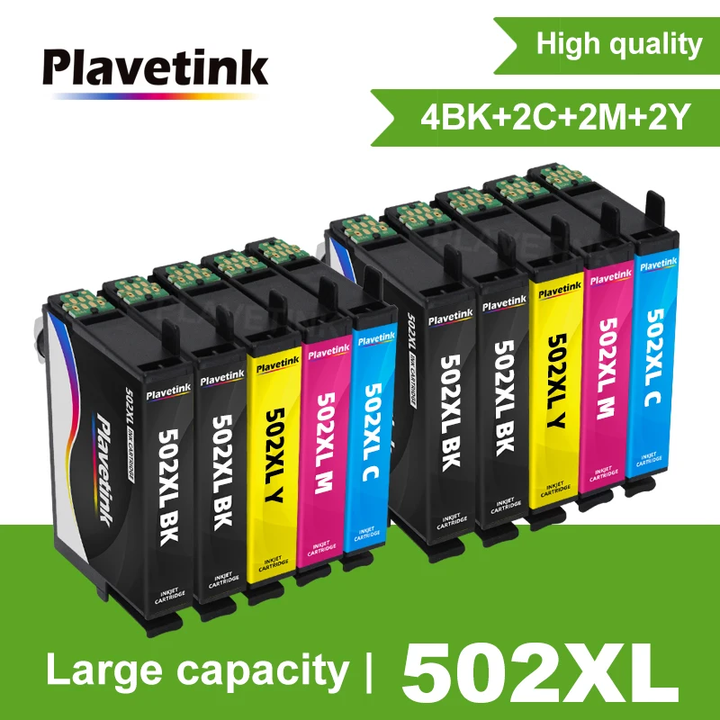 Plavetink T502 502XL новый совместимый чернильный картридж 502 E-502XL для Epson Expression Home WF-2860DWF