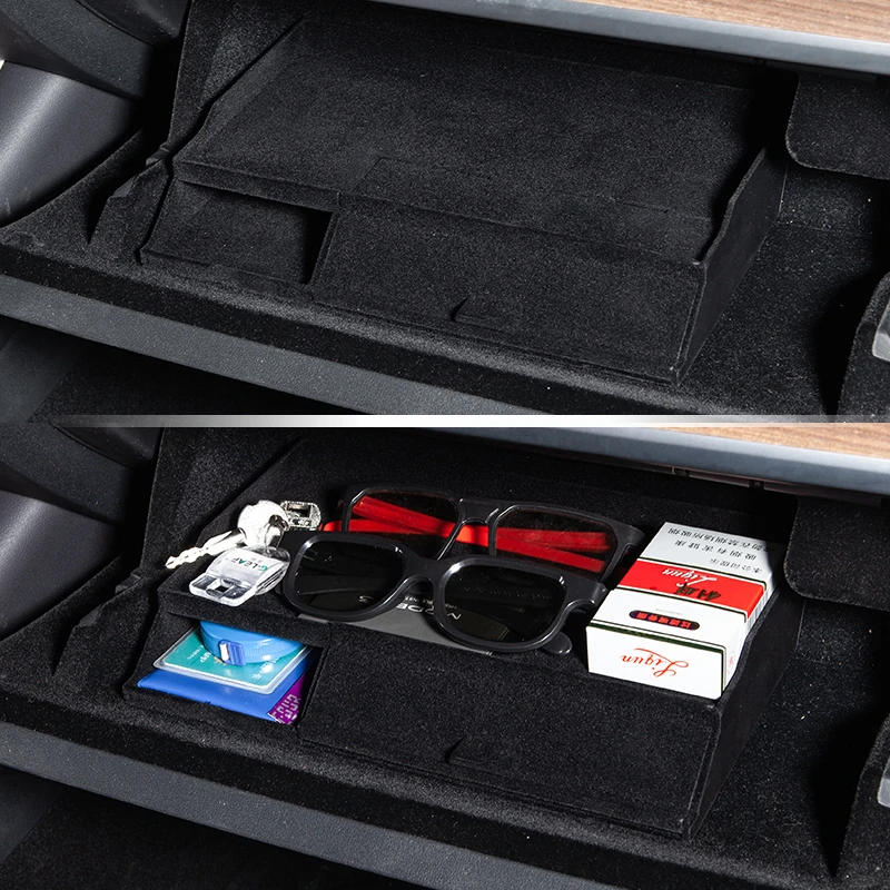 vxvb New For Tesla Model 3 S X Y Model3 2021 Car Accessories Central Armrest Box Stowing Tidying Glove Box Double Model Three