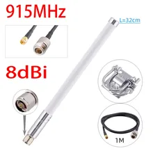

8dBi Long-Range LoRa Gateway 915MHz Antenna For Helium RAK Hotspot HNT Miner Waterproof 32cm Fiberglass Antenna Kit
