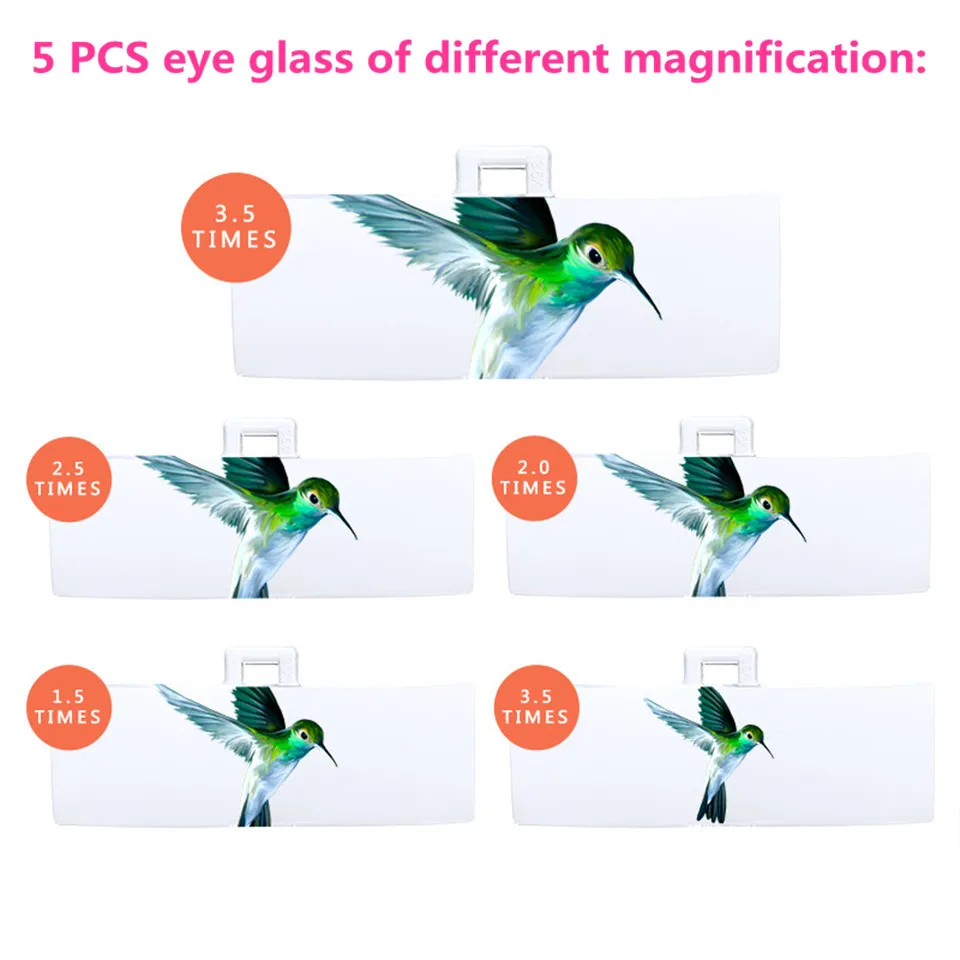 5 lens eyelash light LED