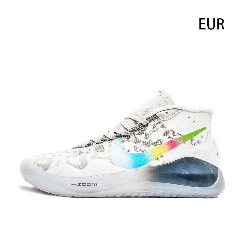 Nike ZOOM KD12 EP Кевин Дюрант Баскетбольная обувь для мужчин дышащие, для активного отдыха и спорта кроссовки легкие - Цвет: ZOOM KD12-5
