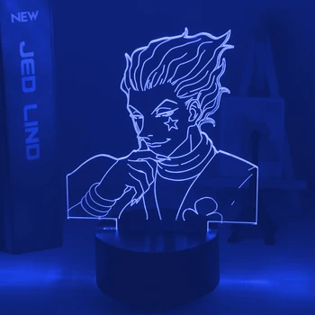 

Kids Night Light Gift Led Touch Sensor Colorful Bedroom Nightlight Anime Hunter X Hunter Decor Light Cool 3d Lamp Hisoka Gadgets