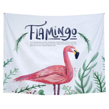 

Flamingo Pattern Printed Tapestry Wall Hanging 100% Polyester Tapestry Psychedelic Gothic Home Decor