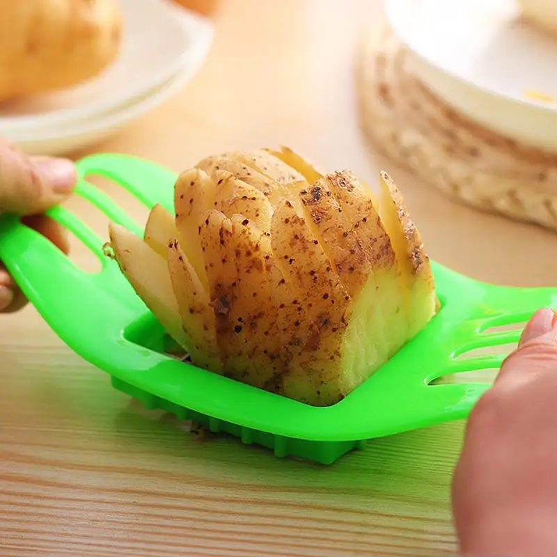 Hot Sale Potato Chip Cutter Stainless Steel Vegetable French Fry Chopper Chips Making Tool Kitchen Gadgets Accessories | Дом и сад