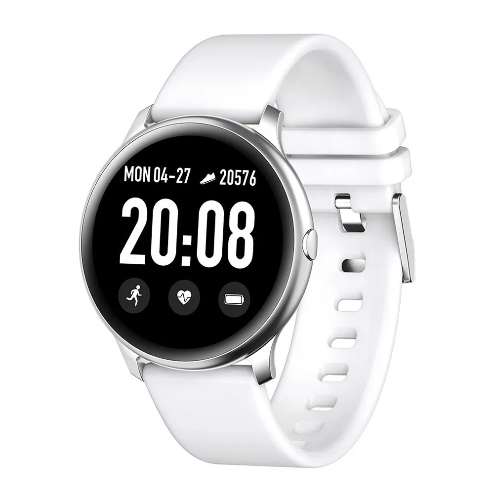 

EHP Factory Sale Kw19 Smart Watch 1.3 Inch Screen Heart Rate Blood Pressure Waterproof For Ios And Android Smartwatch With App