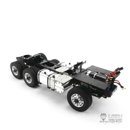LESU 1/14 RC 6*6 Sca Металлическое шасси ее кабина DIY Tmy тягач THZH0314