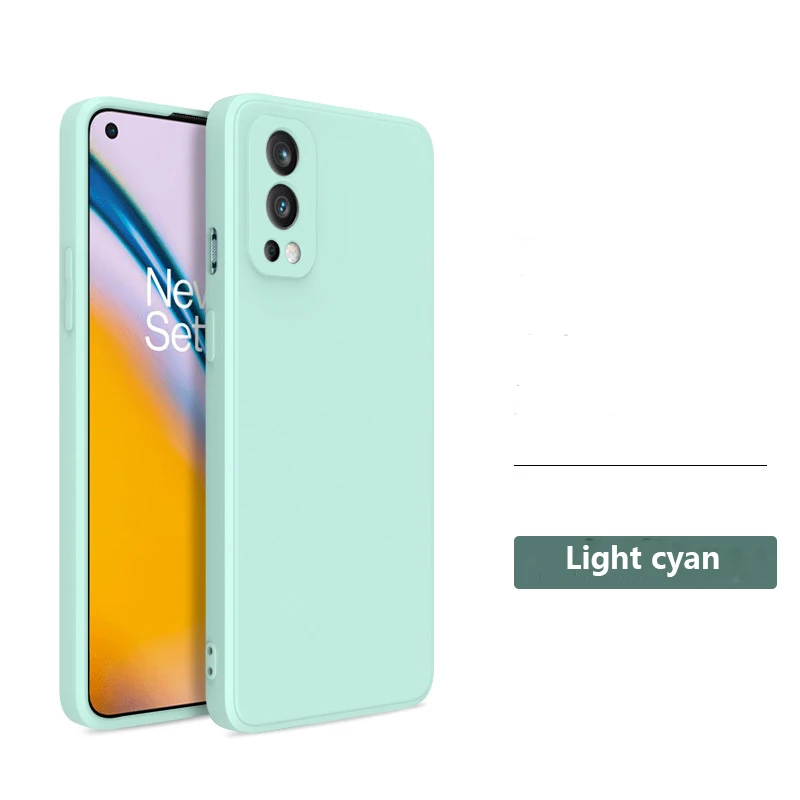 Luxury Original Square Soft Liquid Silicone Case For Oneplus 10 9 Pro 9RT 9R Cover For Oneplus Nord 2 5G CE 1+9 8T 8 1+8T 7 1+7T samsung flip cover Cases & Covers