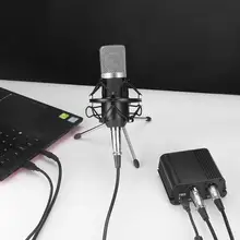 48 в USB фантомный источник питания USB Кабель микрофонный адаптер XLR аудио кабель для мини микрофона конденсаторный записывающее оборудование