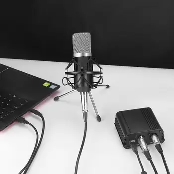 

48V USB Phantom Power Supply USB Cable Microphone Adapter XLR Audio Cable For Mini Microphone Condenser Recording Equipment