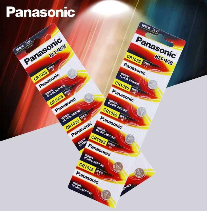 Литиевые батарейки 10 шт./лот Panasonic 100% оригинальные CR1025 CR 1025 3 в | Электроника