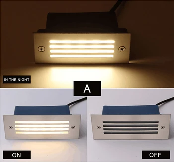 

LED step light 3W 6W Underground Lamp Recessed Stair Paitio Inground Spot Light Floor Garden Landscape Wall Outdoor Lighting