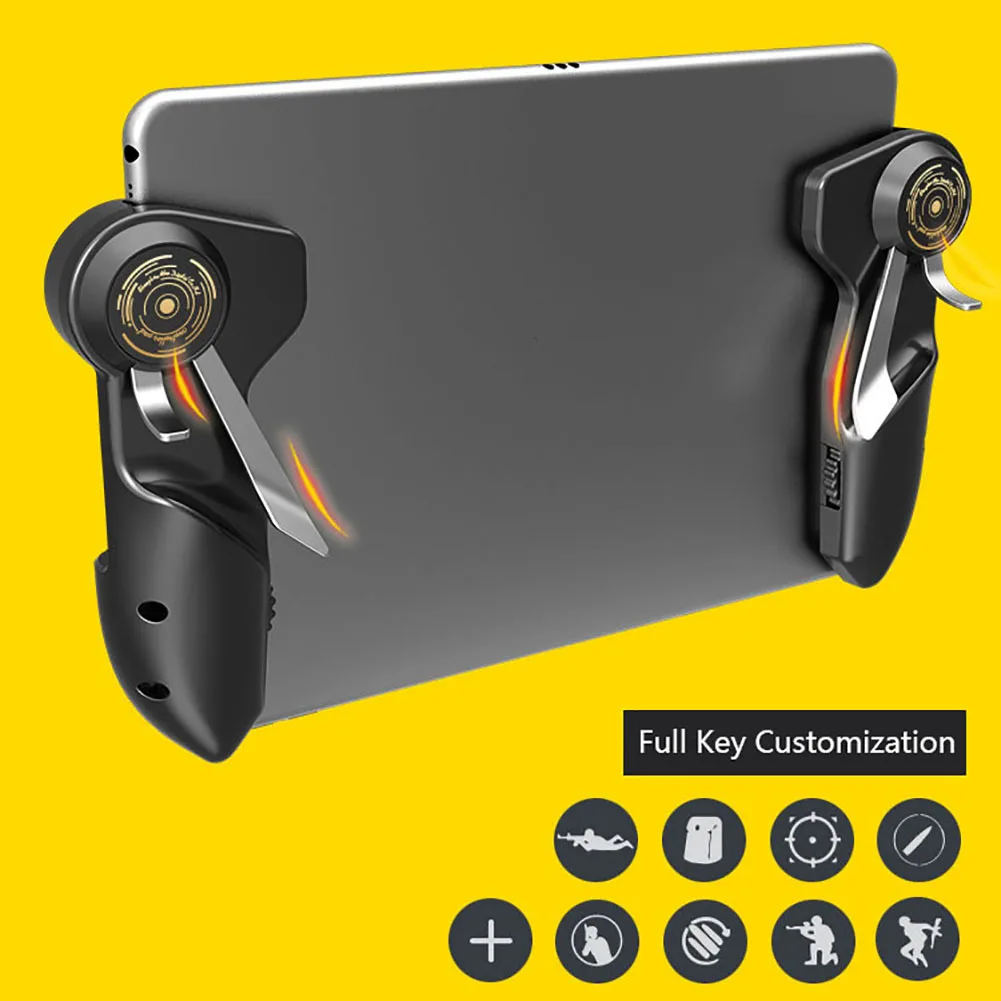 Phone Game Controller for PUBG Non-slip Six Fingers Joystick Handle Aim Button L1R1 Shooter Gamepad Trigger iPad | Электроника