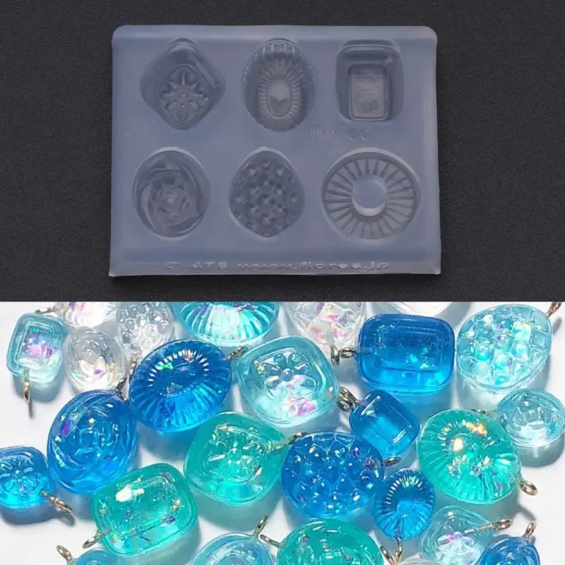 

Mini Candy Pendant DIY Keychain Earrings Mold Resin Casing Jewelry Making Tools