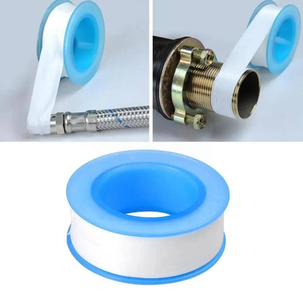 1 Roll 10m PTFE White Thread Pipe Tape Plumbers Sealing Seal Tape 
