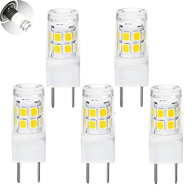 

LED G8 Light Bulb, G8 GY8.6 Bi-pin Base LED, Not Dimmable T4 G8 Base Bi-pin Xenon JCD Type LED 120V (5-Pack) (G8 3W)