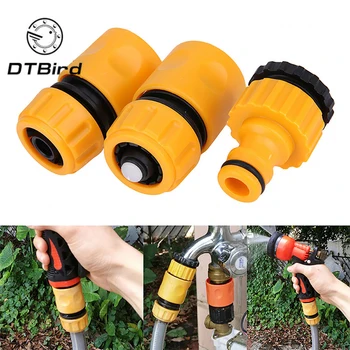 

3PCS Coupling Adapter Drip Tape Watering Irrigation Faucet Hose Connecter with 1/2'' 3/4'' Male Garden Water Connector