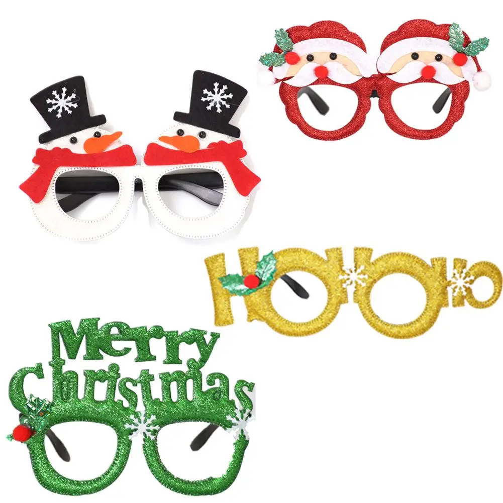 

Christmas Glasses Frame Adult Children Toys Santa Snowman Antler Mask Christmas Party Decorations Ornament