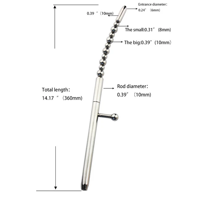 Jouets pour adultes Cathéter de l'urètre Plug pour pénis masculin Tube de  sondage Civière urétrale Sons de l'urètre Dilatateur Jouet anal Jouet  sexuel
