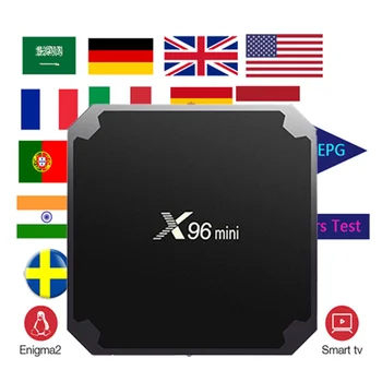 

X96mini Amlogic S905W Android 7.1 Smart TV BOX UK USA Sweden smart media player no channels include