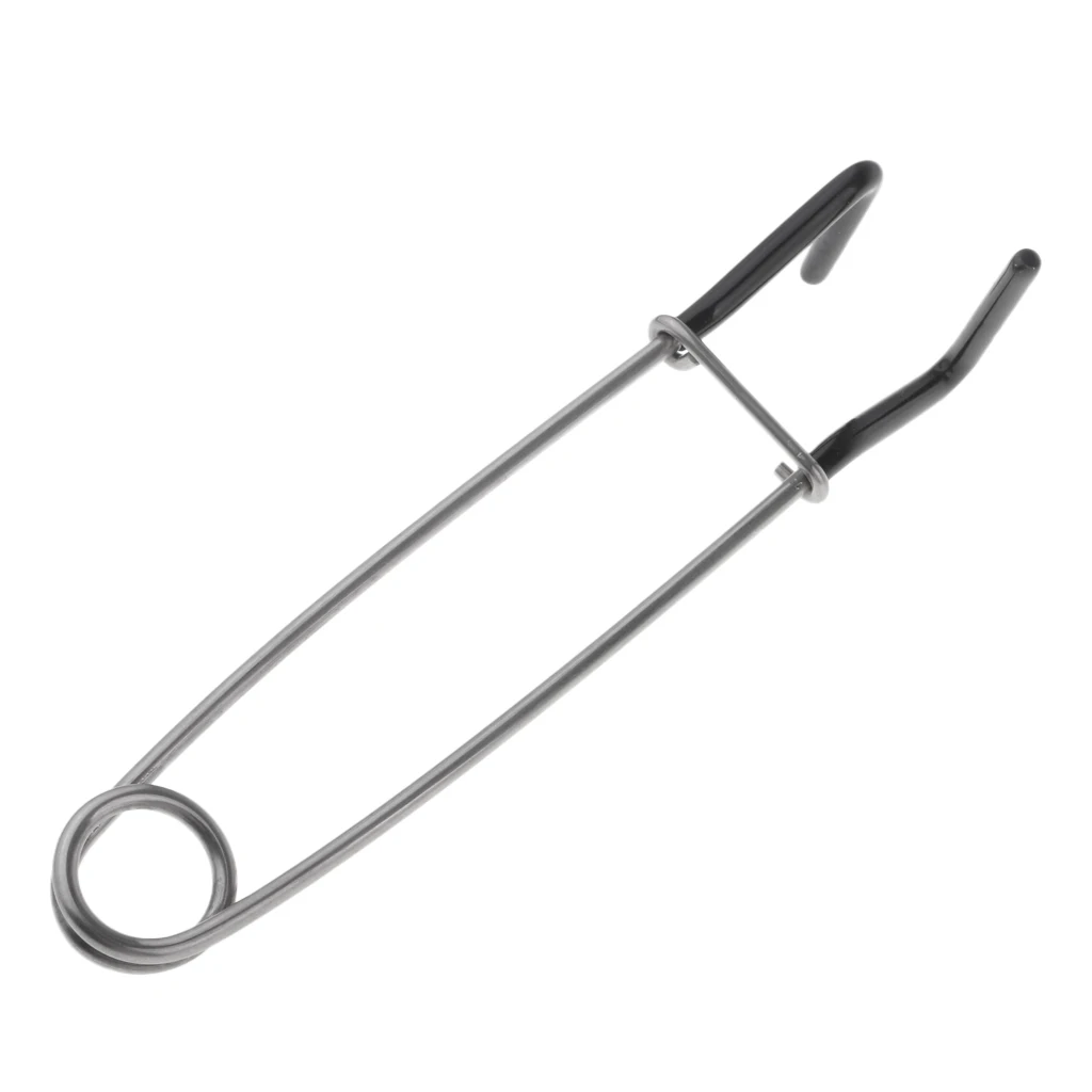 1PC 17cm Fish Mouth Opener Jaw Spreader Stainless Steel Fish Brace Mouth Gag Hook Remove For