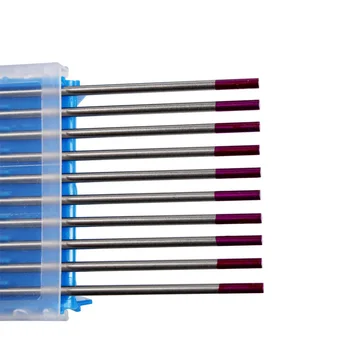 

10pcs Tungsten Electrodes 1.0-4.0mm x 175mm Welding Purple Rod Weld Tool