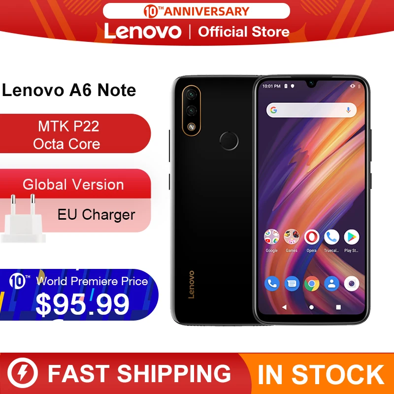 #^Special Price Global Version Lenovo A6 Note 3GB 32GB MTK P22 Octa Core Smartphone Dual Back Cams 19.5:9 6.09'' Inch 4000 mAh Smartphone #^Special Price Global Version Lenovo A6 Note 3GB 32GB MTK P22 Octa Core Smartphone Dual Back Cams 19.5:9 6.09'' Inch 4000 mAh Smartphone