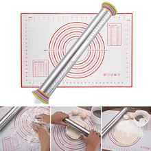 Скалка набор регулируемая толщина из нержавеющей стали Скалки для теста ролик для выпечки теста HYD88