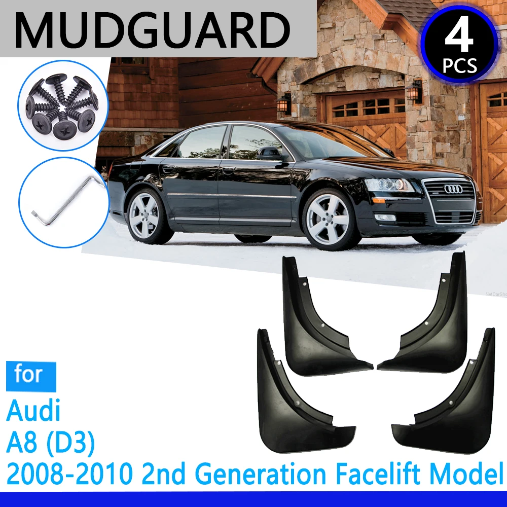 

Mudguards fit for Audi A8 D3 2008 2009 2010 Car Accessories Mudflap Fender Auto Replacement Parts