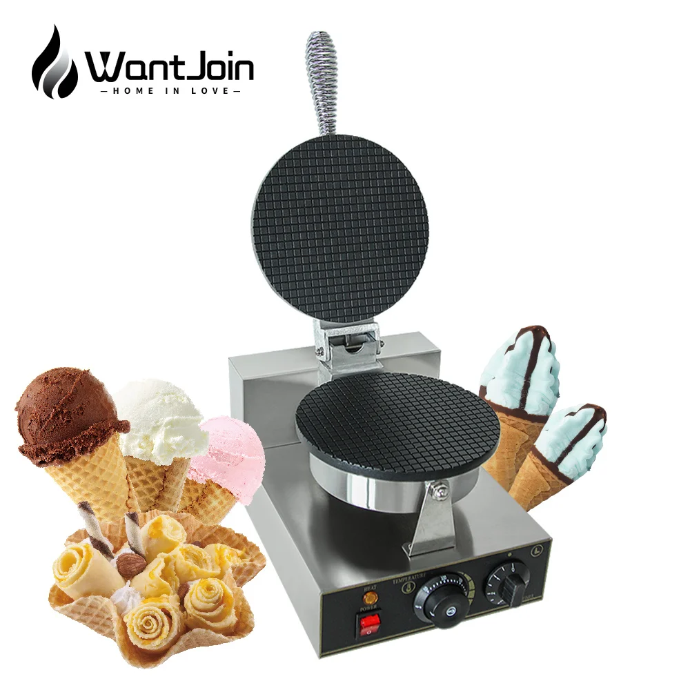 

Commercial ice cream cone machine egg winder electric waffle machine Electric not stick Waffle Maker Full-automatic Doughnut Egg