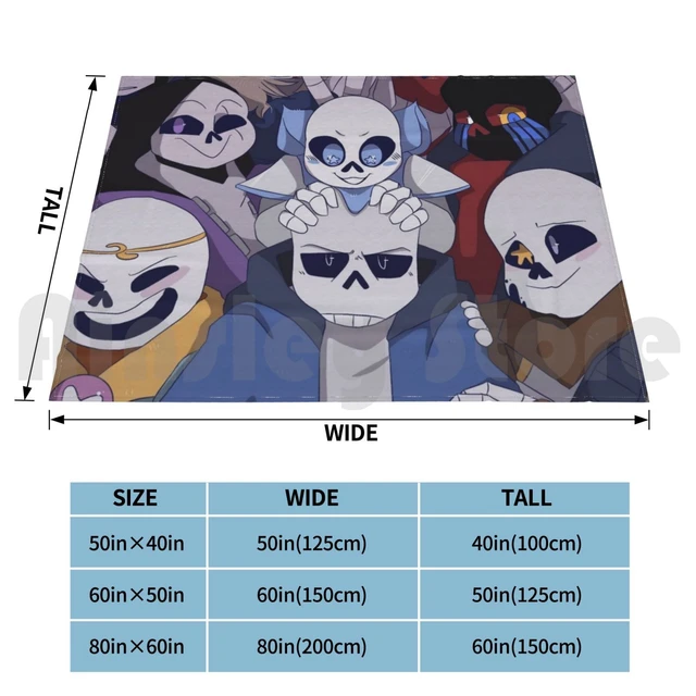 Sans Sans And Sans Blanket For Sofa Bed Travel Undertale Sans