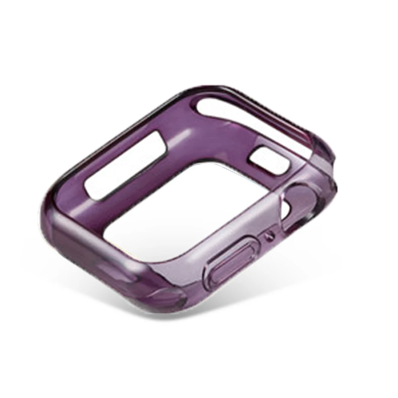 Чехол для apple watch case 4 5 44 мм 40 мм цветной, мягкий, из ТПУ чехол iwatch series 4 5 ударопрочный чехол Аксессуары - Цвет: 1