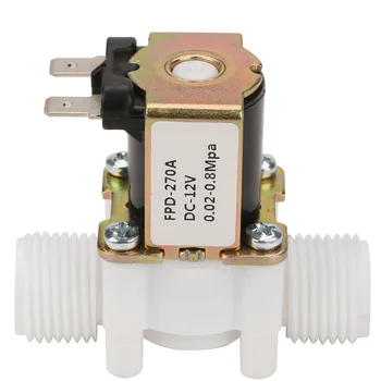 

12V 1/2" N/C Magnetic Electric Solenoid Valve Water Air Inlet Flow Switch Pressure Inlet Valve