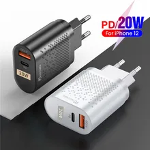 PD 20W USB Type C Charger For iPhone 12 Pro Max Mini Quick Charge 3.0 QC 20W USB C Fast Charging Travel Wall For Xiaomi Samsung
