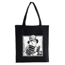 

Jojo Bizarre Adventure shopping bag recycle bag canvas grocery reusable cotton shopper bag anime shopper Women's bag Bolsas