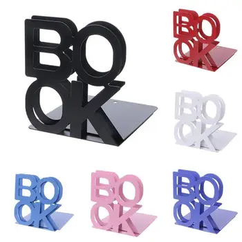 

Bookend School Metal Stand Home Stationery Desktop Support Portable Anti-skid Universal Office Holder Organizer Letter