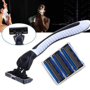 

Manual Razor Blades Men Shaving Set 6 Layers Replacement Stainless Razor Blade For Home Supplies Manual Razor