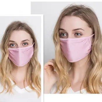 

Reusable Black Color Mask Replaceable Filter Dust Mask Face Mouth Mask Silk knitted mask