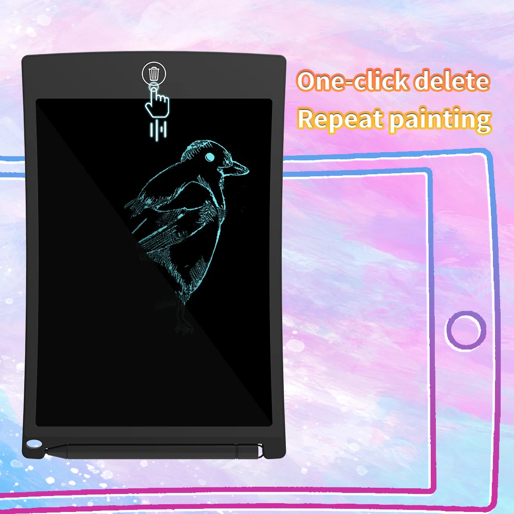 LCD Writing Drawing Tablet 8.5-inch Digital Electronic Graphic Board Creative Doodle Pad with Stylus Pen for New Year's Gifts