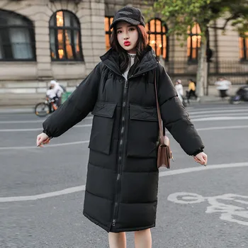 

Fashion Parka Women 2019 Solid Color Green Parka Jacket For Women'S Cotton Down Parka Coat With Hooded Winter Jacket Black Parka