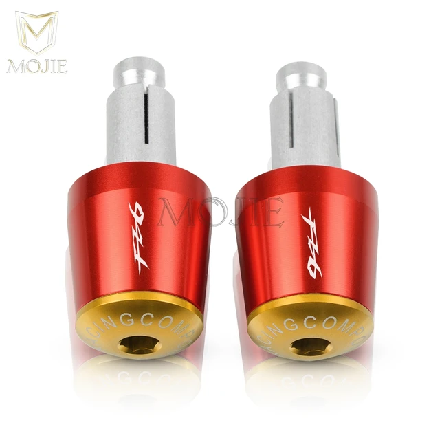 22mm Motorcycle Handlebar Grips End Handle Bar Cap End Plug For YAMAHA FZ6 FAZER FAZER600 FZ6S FZ6N FZ6S2 FZ6R S2 SJ6S FZ600 Red Gold