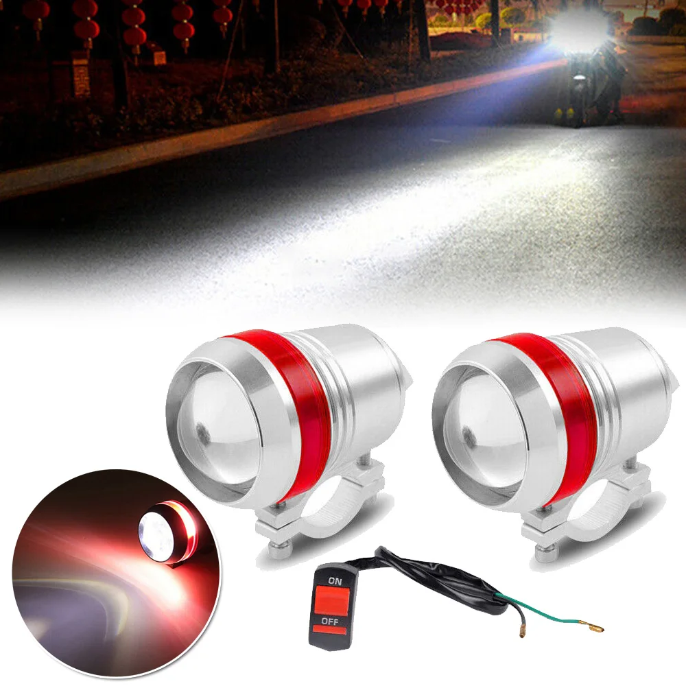 2*30 Вт U3 Angel Eye мотоциклетный светодиодный светильник на голову, противотуманный светильник, точечный светильник, Высокий/ближний свет, очень яркий, даже в дневное время, светильник
