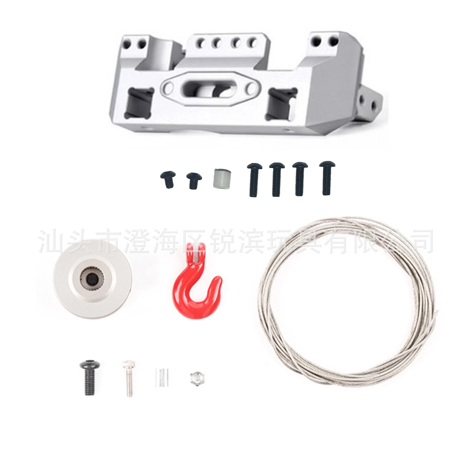 

1/10trx4 Remote Control Climbing Car 25T Multi-functional Standard Steering Gear Built-in Front Winch Rack Accessories Scx10