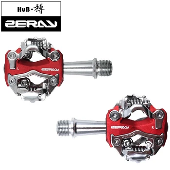 

ZERAY MTB Pedals with Cleat ZP-108S Compatible with SPD Self-locking Aluminum Alloy Doubleside multifunction Bicycle Accessories