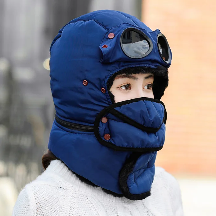 Зимние шапки, утолщенная теплая Ветрозащитная маска для защиты ушей для женщин и мужчин, на открытом воздухе